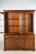 Load image into Gallery viewer, Traditional Solid Cherry Two Piece China Cabinet with Lighted Display Hutch