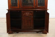 Load image into Gallery viewer, St. Arthur Traditional Cherry China Cabinet with Glass Display & Carved Details