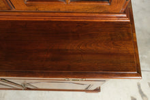 Load image into Gallery viewer, Traditional Solid Cherry Two Piece China Cabinet with Lighted Display Hutch