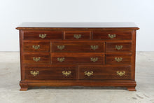 Load image into Gallery viewer, Traditional Solid Wood 11-Drawer Dresser with Brass Hardware