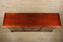 Load image into Gallery viewer, Cherry Queen Anne Triple Dresser with Cabinet Storage