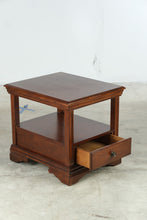 Load image into Gallery viewer, Cherry One Drawer End Table with Open Shelf