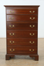 Load image into Gallery viewer, Solid Cherry Tall Chest with Polished Brass Hardware