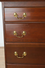 Load image into Gallery viewer, Solid Cherry Tall Chest with Polished Brass Hardware
