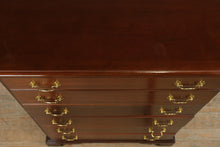 Load image into Gallery viewer, Solid Cherry Tall Chest with Polished Brass Hardware