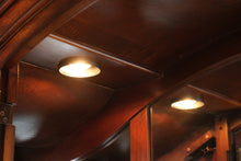 Load image into Gallery viewer, Cherry Wood China Cabinet with Glass Doors and Lighted Display Top
