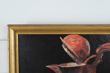 Load image into Gallery viewer, Framed Still Life Wall Art with Copper Pitcher & Cherries – Classic Decorative Artwork, Vertical Format