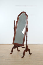 Load image into Gallery viewer, Traditional Cherry Cheval Tilting Mirror