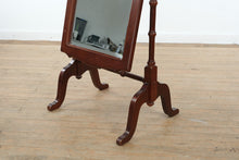 Load image into Gallery viewer, Traditional Cherry Cheval Tilting Mirror