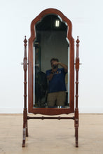 Load image into Gallery viewer, Traditional Cherry Cheval Tilting Mirror
