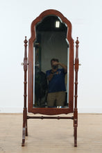 Load image into Gallery viewer, Traditional Cherry Cheval Tilting Mirror