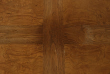 Load image into Gallery viewer, Vintage Asian Chinoiserie Burl Wood Square Coffee Table 40 Inch