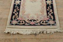 Load image into Gallery viewer, Midnight Rose Chinese Wool Runner – 2.3' x 8'
