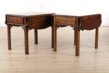 Load image into Gallery viewer, Pair of Chinese Chippendale Pembroke Side Tables