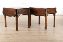 Load image into Gallery viewer, Pair of Chinese Chippendale Pembroke Side Tables