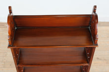 Load image into Gallery viewer, Vintage Mahogany Fretwork Wall Shelf 4 Drawers