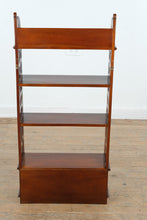 Load image into Gallery viewer, Vintage Mahogany Fretwork Wall Shelf 4 Drawers