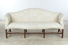 Load image into Gallery viewer, Traditional Camelback Upholstered Sofa with Rolled Arms