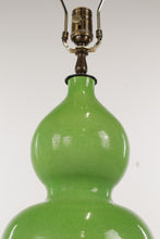 Load image into Gallery viewer, Pair of Green Summerour Lamps