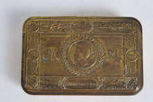 Load image into Gallery viewer, Antique 1914 Princess Mary Christmas Tin – “Imperium Britannicum” WWI Gift Box