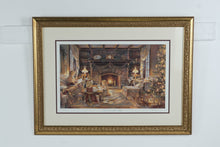 Load image into Gallery viewer, Christmas at the Cottage by Trisha Romance – Limited Edition Signed & Numbered Print (6069/15000) w/ COA – 21.5" x 24" Framed Holiday Art