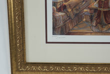 Load image into Gallery viewer, Christmas at the Cottage by Trisha Romance – Limited Edition Signed & Numbered Print (6069/15000) w/ COA – 21.5" x 24" Framed Holiday Art