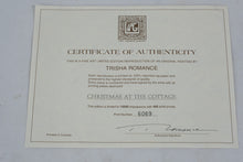 Load image into Gallery viewer, Christmas at the Cottage by Trisha Romance – Limited Edition Signed & Numbered Print (6069/15000) w/ COA – 21.5" x 24" Framed Holiday Art