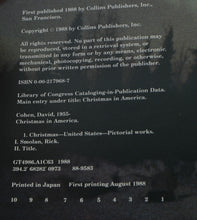 Load image into Gallery viewer, Christmas in America – 1988 First Edition Hardcover Photography Book by David Cohen & Rick Smolan