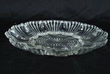 Load image into Gallery viewer, Clear Pressed Glass Relish Dish with Scalloped Sections 10 Inch Round
