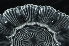 Load image into Gallery viewer, Clear Pressed Glass Relish Dish with Scalloped Sections 10 Inch Round