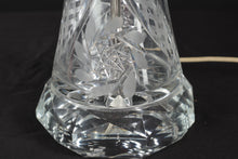 Load image into Gallery viewer, Clear Etched Glass Lamp - Floral & Pinwheel