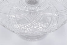 Load image into Gallery viewer, Vintage Clear Pressed Glass Cake Stand 11 Inch Pedestal Plate