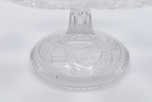 Load image into Gallery viewer, Vintage Clear Pressed Glass Cake Stand 11 Inch Pedestal Plate