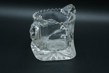 Load image into Gallery viewer, Clear Glass Pinwheel Sugar Bowl