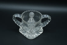 Load image into Gallery viewer, Clear Glass Pinwheel Sugar Bowl