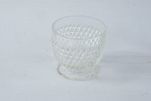 Load image into Gallery viewer, Vintage Diamond Point Clear Glass Creamer Sugar Bowl and Serving Tray Set