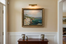 Load image into Gallery viewer, L. Visentin Original Oil on Canvas – Coastal Cliffs Seascape, Signed, Framed
