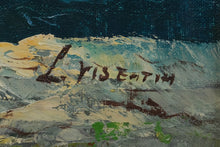 Load image into Gallery viewer, L. Visentin Original Oil on Canvas – Coastal Cliffs Seascape, Signed, Framed