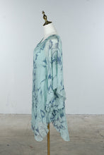 Load image into Gallery viewer, Italian Floral Silk Look Tunic Dress