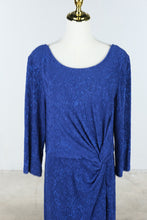 Load image into Gallery viewer, Alex Evenings Cobalt Blue Glitter Formal Gown Size 16