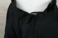 Load image into Gallery viewer, Vintage 1950s Black Wool Full Circle Skirt Velvet Waistband