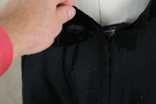 Load image into Gallery viewer, Vintage 1950s Black Wool Full Circle Skirt Velvet Waistband