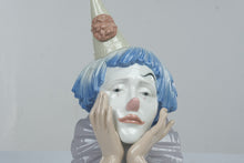 Load image into Gallery viewer, Lladro 5129 Jester Head Sad Clown Bust Jose Puche Porcelain 1981 Spain