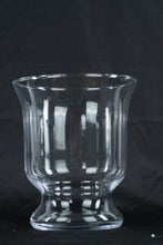 Load image into Gallery viewer, Clear Glass Footed Hurricane Vase or Candle Holder, 8" Tall