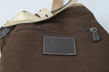 Load image into Gallery viewer, Coach Signature Jacquard Soho Shoulder Bag Khaki Gold Leather J0993 F14446