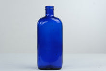 Load image into Gallery viewer, Vintage Cobalt Blue Glass Bottle 10 Inch Rectangular Medicine Style