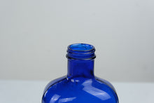 Load image into Gallery viewer, Vintage Cobalt Blue Glass Bottle 10 Inch Rectangular Medicine Style