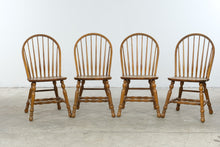 Load image into Gallery viewer, Set of 4 Cochrane Solid Oak Windsor Dining Chairs