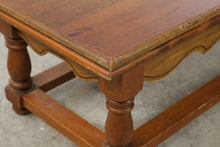 Load image into Gallery viewer, Traditional Wood Coffee Table with Drawer and Turned Legs