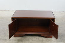 Load image into Gallery viewer, Traditional Cherry Finish Drop-Leaf Coffee Table with Storage Cabinet
